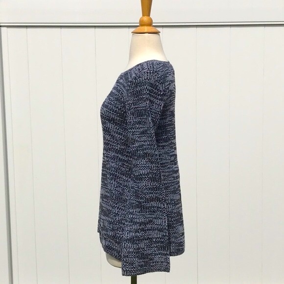 NWOT Cable & Gauge Black and White Knit Bell Sleeve Sweater Size Small - Picture 6 of 11